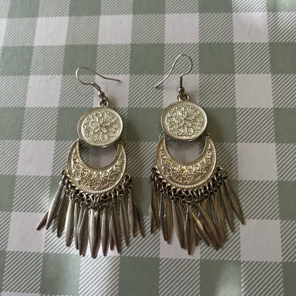Torrid Bohemian Silver Dangle Earrings - Picture 3 of 6
